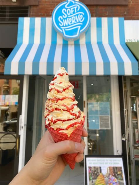Soft swerve nyc - “At Soft Swerve, the ice cream here is all about a dazzling signature swirl that’s especially a big hit on IG. Founded in 2016 by friends (and Chinatown natives) Jason Liu and Michael Tsang, the...